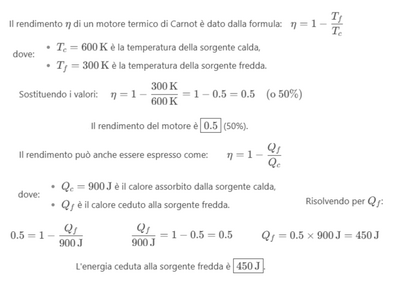 Rendimento termico  Carnot