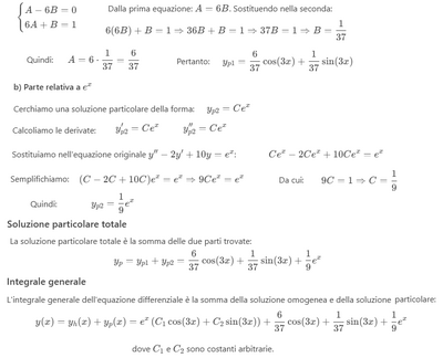Equazione differenziale secondo ordine 2