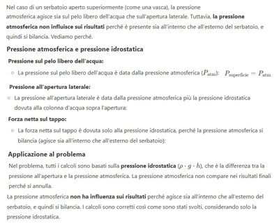 Precisazione doverosa