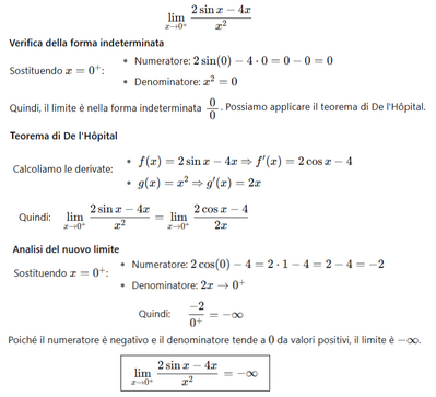 Calcolo limite con teorema di De l'Hôpital  Es 426
