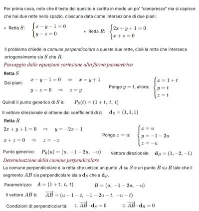 Interpretazione quesito geometria analitica 1 