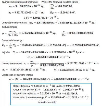 Muonium Ground State Energy and Radius 2 