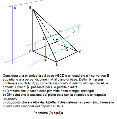 Esercizio 185 testo e disegno