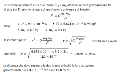 Legge gravitazione universale