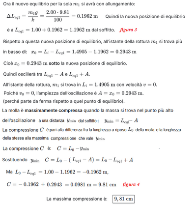 Massima compressione molla in oscillazione 2b 
