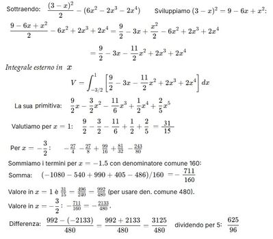 Calcolo volume solido delimitato da superfici 2