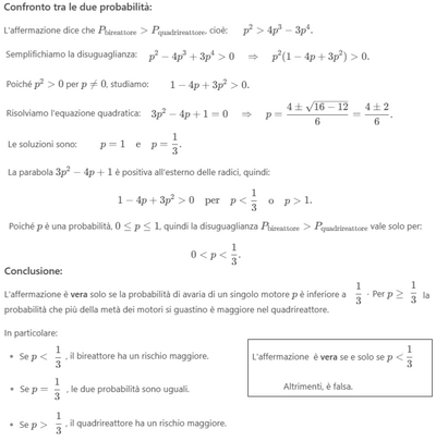Probabilità di guasto motori  bireattore vs quadrireattore 2 