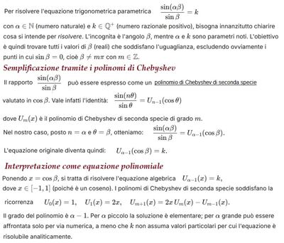 Risoluzione equazione trigonometrica parametrica 1