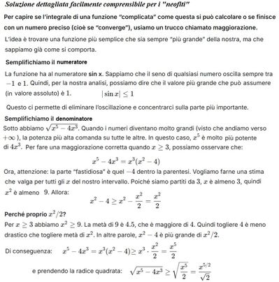 Maggiorazione integrale improprio  versione facilitata 1