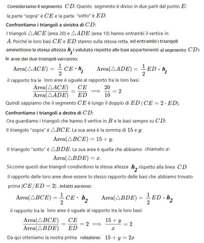 Area quadrilatero interno al triangolo 2