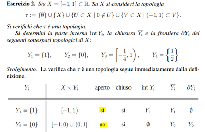 esercizio pt interna