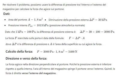 Portone sollecitato da tromba d'aria