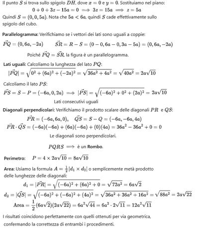 Soluzione analitica problema 182 di geometria solida 2