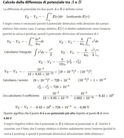 Soluzione per mg Differenza di potenziale sfera 2