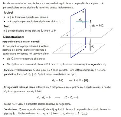 Piani perpendicolari e paralleli 