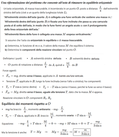 Equilibrio asta orizzontale 2 