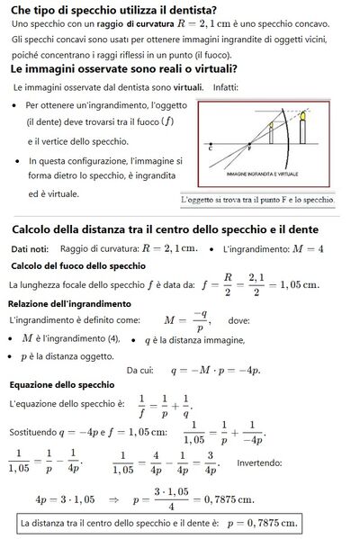 Specchio dentista ingrandimento distanza