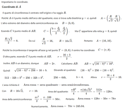 Calcolo area geometrica 2  