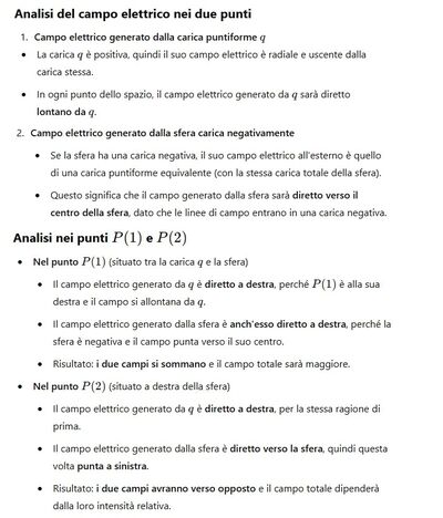 Campo elettrico cariche puntiformi 1 