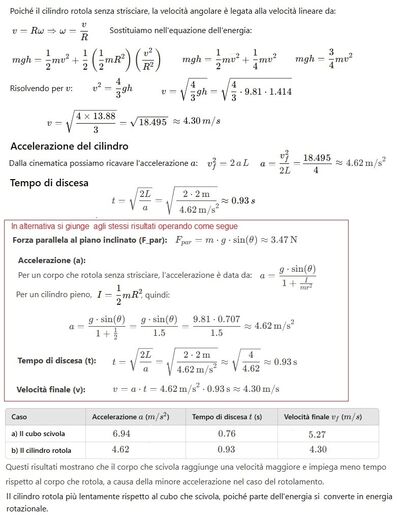 Corpo che scivola o rotola dal piano 3