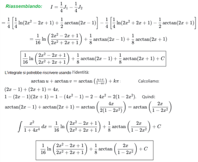 Calcolo integrale senza sostituzione avanzato 3 