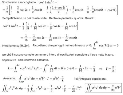 Formula di Green per integrale 4