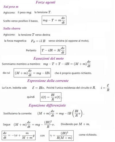 Problema di fisica meccanica 2 