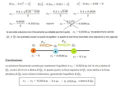 3 cariche in equilibrio 2