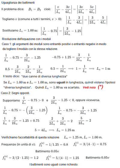 Calcolo lunghezza canna organo aperta 2