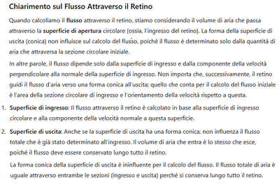 Flusso d'aria attraverso retino per farfalle 3