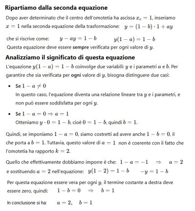 spiegazione ulteriore Omotetia e circonferenza